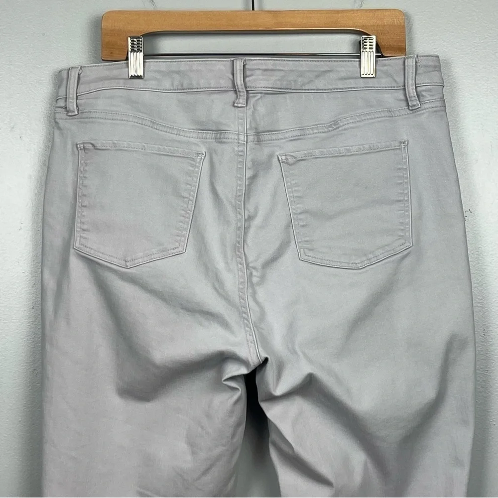 Talbots gray Flawless Five Pocket Slim Ankle denim jeans, size 16. - Picture 4 of 8